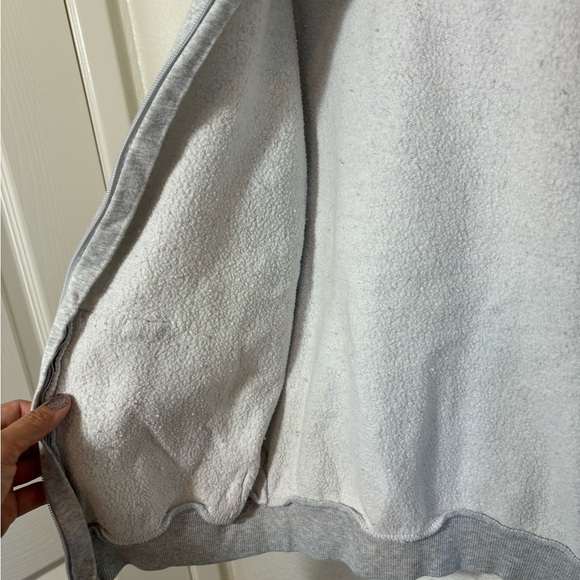 H&M Youth Zip Up Hoodie Size 12/14 Light Heather Gray | casual | basic | school - Picture 5 of 5